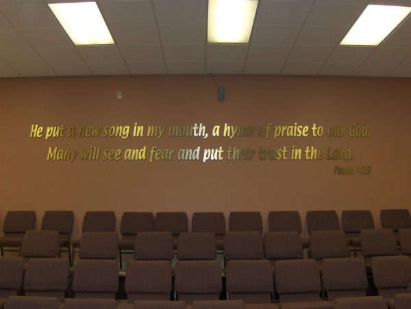 Church Bible Verse Dimensional Letters