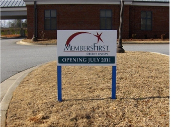 Coming Soon Post and Panel Business Sign