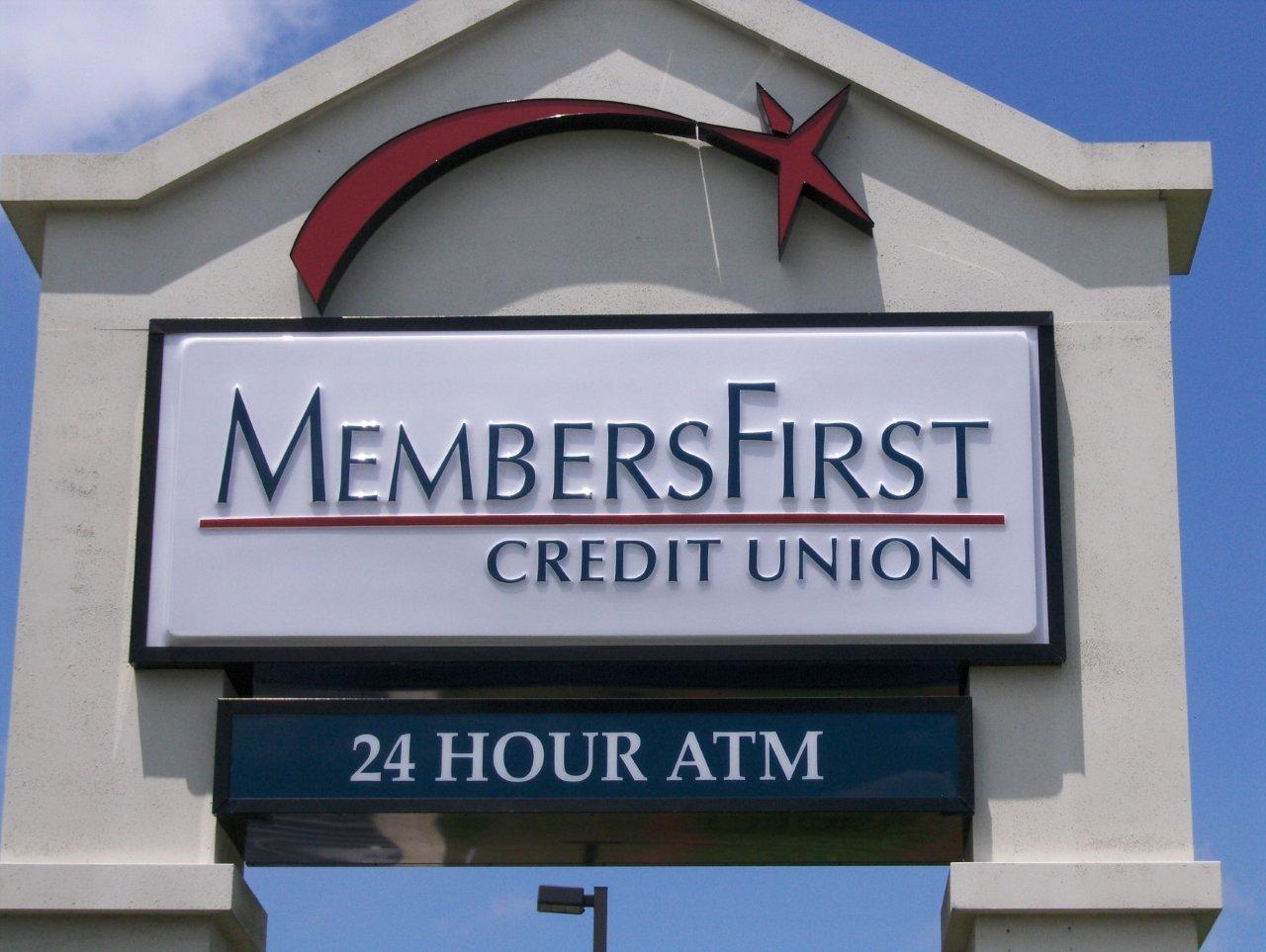 Embossed Pan Face Business Sign on Manument Sign