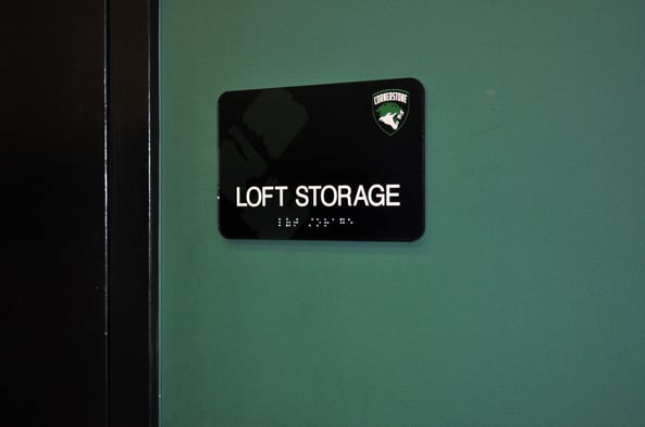 ADA Sign with Logo Background