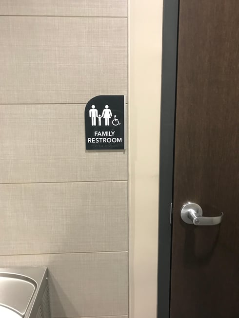 Custom ADA Sign -Shape and Trim