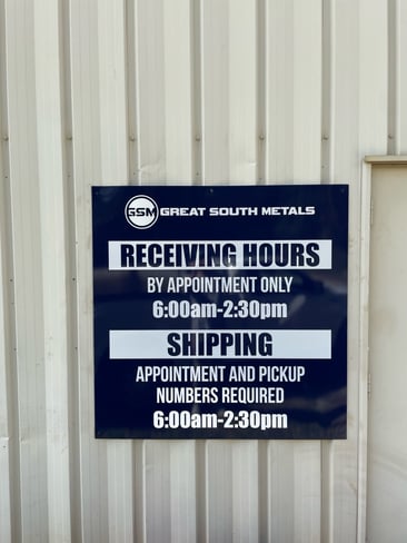 Manufacturing Company Ship Rec Sign