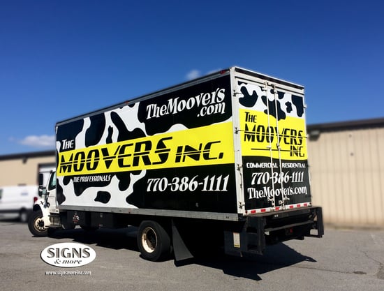 Moovers - Box Truck - Vehicle Graphics - Cow Truck 