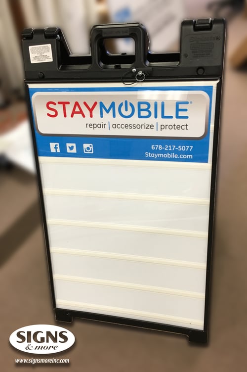 A Frame Sign - Changeable Letter Sign 